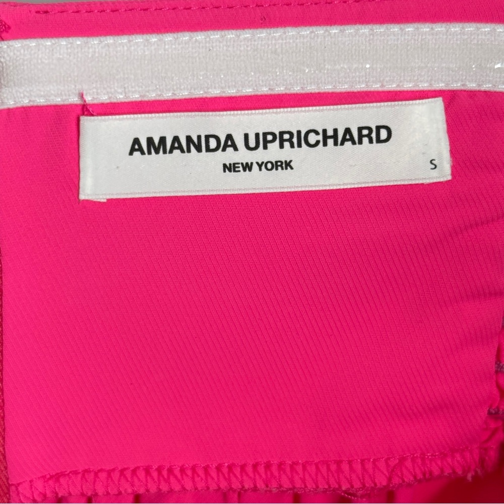 Amanda Uprichard Jojo Dress Pink Lacquer Mini Babydoll Spaghetti Strap SZ Small - Picture 12 of 16